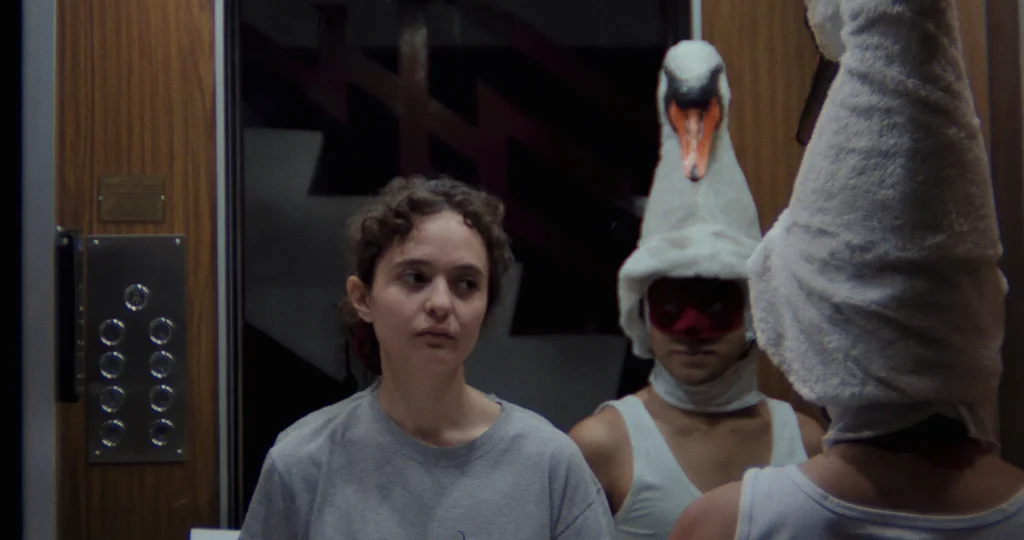 Leda in the Elevator.